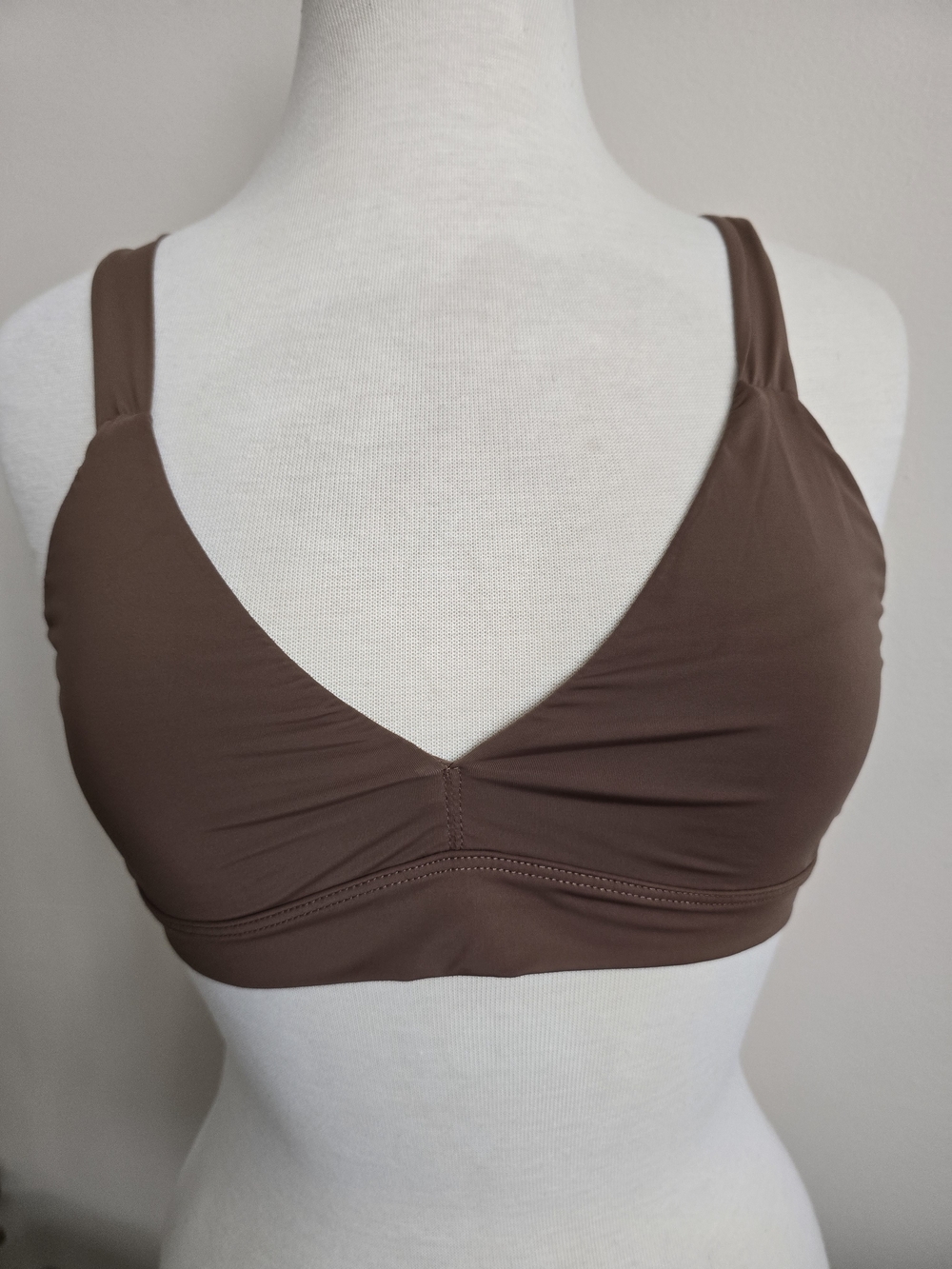 Free People Intimately Wireless V-Neck Bralette in Brown Size XL